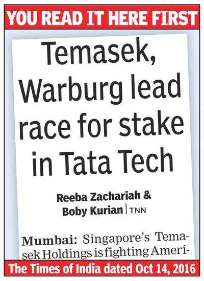 Warburg eyes $350m stake in Tata co