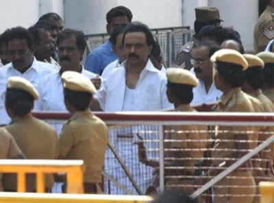 TN News: MK Stalin arrested in Chennai | Chennai News - Times of India