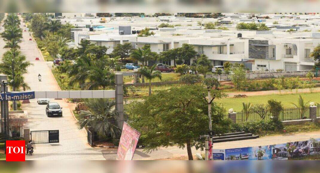 Aspirational Middle Class Villa Life In Green Kompally Pulls In It Workers Hyderabad News Times Of India