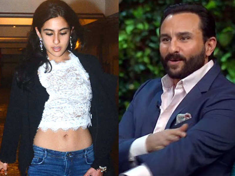 Saif Ali Khan Confirms Daughter Sara To Be Launched By Karan Johar Hindi Movie News Times Of