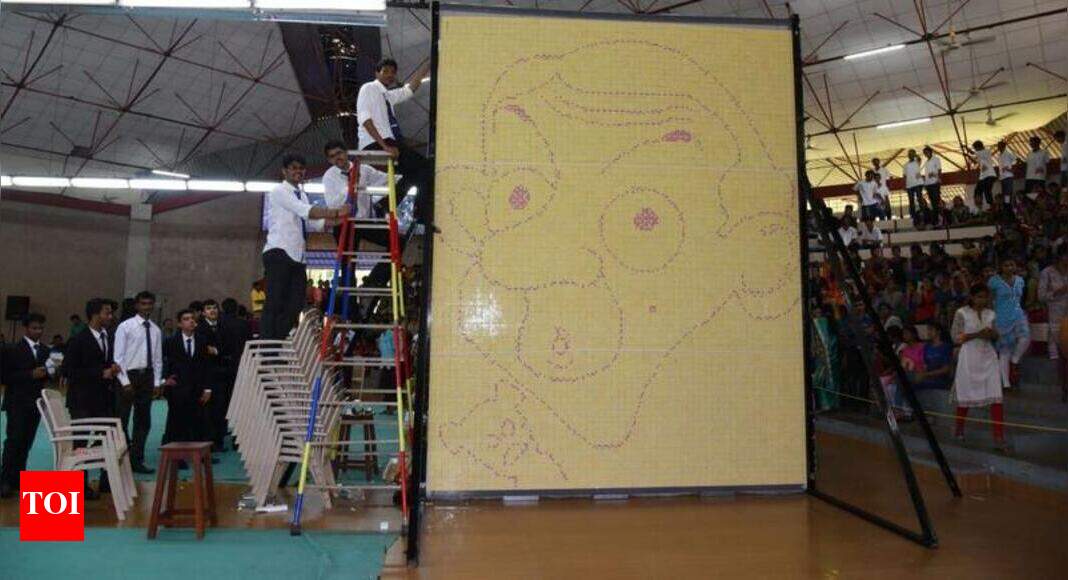 Chaplin, Mr Beans’ Rubik’s cube mosaic creates record Mangaluru News