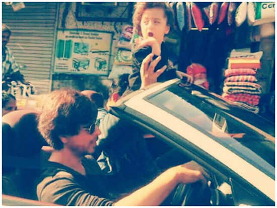 WATCH: Shah Rukh Khan takes AbRam for a joyride in the city