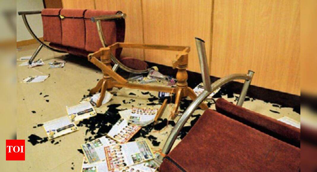 Hyderabad censor board office ransacked Hyderabad News Times of India