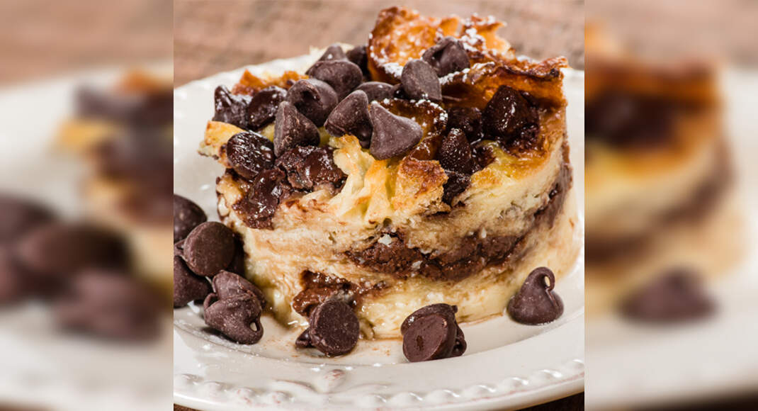 Chocolate Banana Bread Pudding Recipe: How to Make Chocolate Banana Bread Pudding Recipe | Homemade 