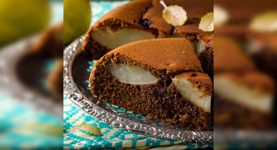 Chocolate Pear Bake Recipe: How to Make Chocolate Pear Bake Recipe ...