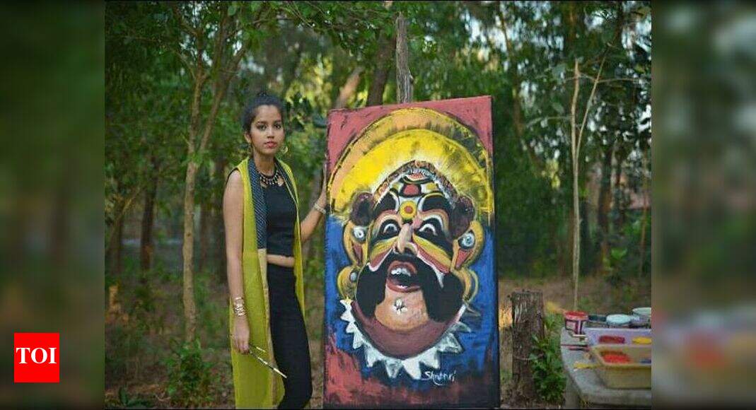 Speed Painter Meet Dakshina Kannada’s only female speed painter