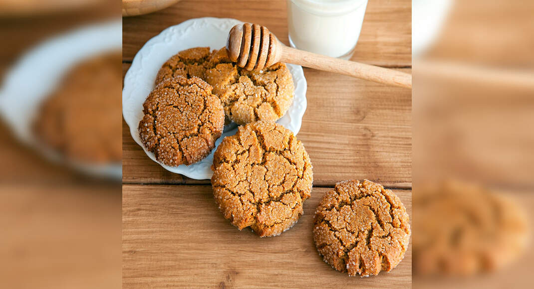 Chewy Ginger Cookies Recipe: How to Make Chewy Ginger Cookies Recipe | Homemade Chewy Ginger Cookies