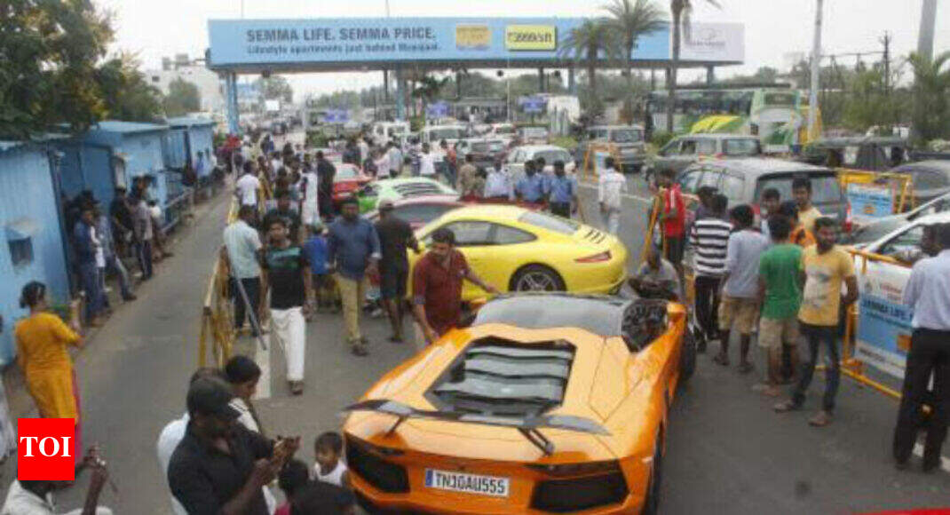 East Coast Road Chennai Police Impound 10 Sports Cars For Racing Drivers Deny Charge Times Of India