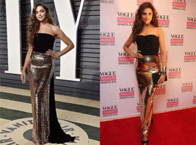 Deepika Padukone's Oscar 2017 look is a repeat of what she wore at Vogue  Beauty Awards 2012!