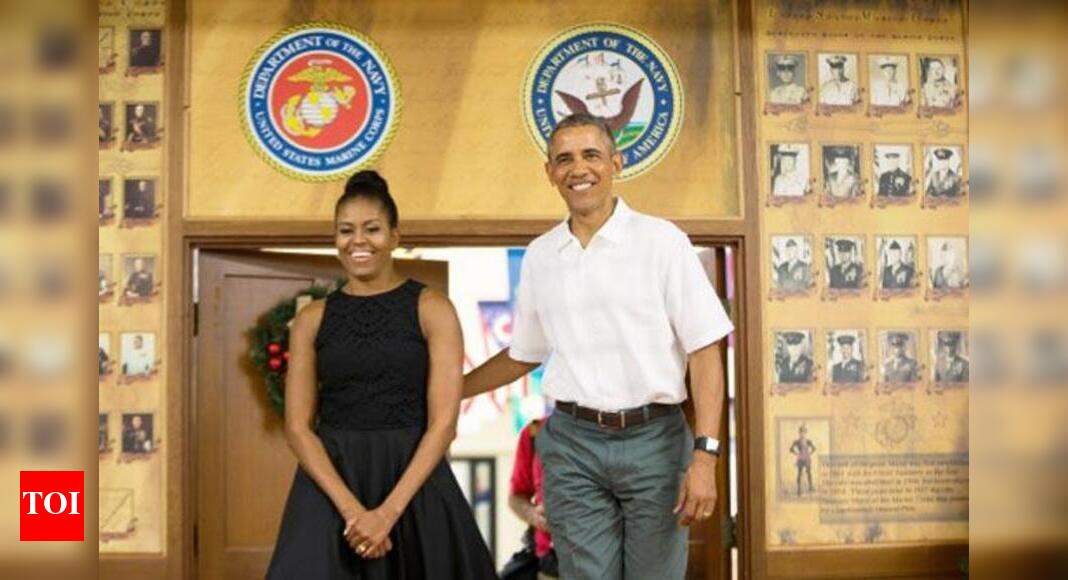 Obamas sign book deal rumoured for $60-million - Times of India