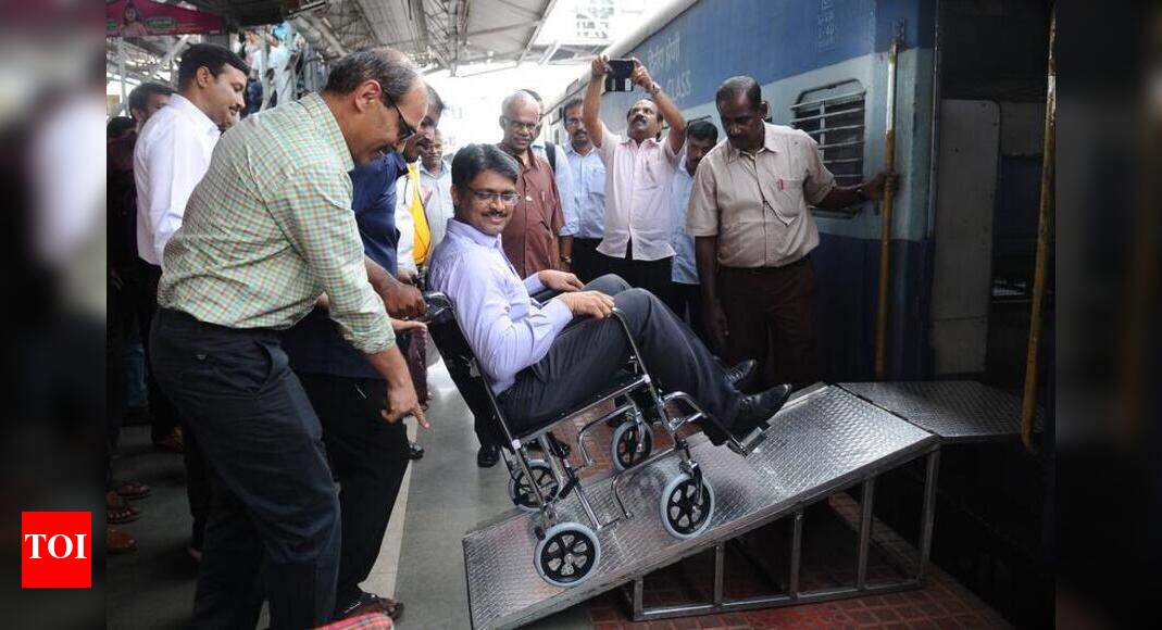 In a first, Central Rly Station introduces portable ramps, wheelchairs
