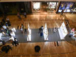 A top view of the exhibit