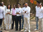 Vatsal Sheth and Apoorva Lakhia arrive at the funeral