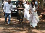 Mana Shetty at the funeral of her father-in-law