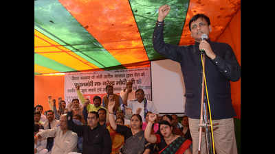 BJP seeks Mastan’s sacking, launches statewide protest