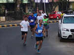 Mumbaiites running during the Juhu Half Marathon