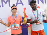 Winners Lata Alimchandani and Vaibhav S