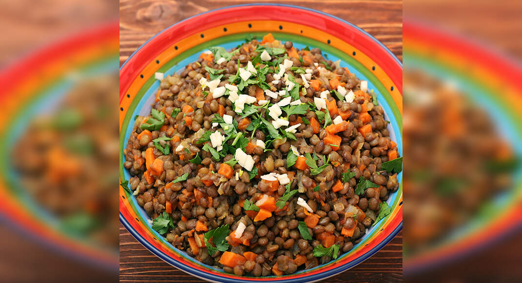 Mediterranean Lentil Salad Recipe: How to Make Mediterranean Lentil Salad Recipe | Homemade Mediterr