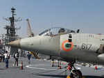 ​ A view of the aircraft carrier INS Viraat docked