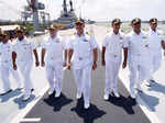 Captain Rajesh Pendharkar (centre) along with various department heads