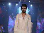 Model walks the ramp fot Arjun Khanna