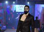 New designs by Arjun Khanna were displayed by models