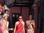 Models walk the ramp with designer Anupama Dayal