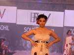 Model looks stunning as she walks the ramp for designer Sounia Gohil