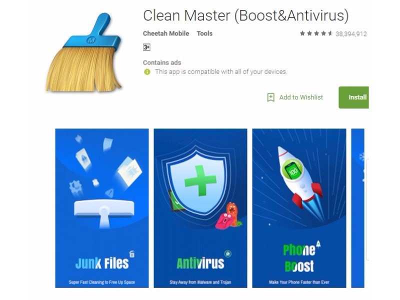 clean master boost&antivirus