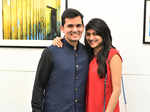 Pavitra and Karn during Vivek Mathew’s solo photography exhibition