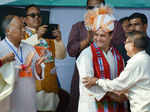 Okram Ibobi Singh with Rahul Gandhi