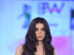 A model walks the ramp