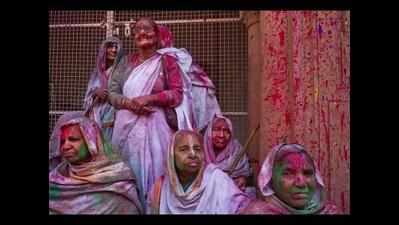 Widows shun taboo, play Holi in Vrindavan
