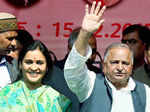 Aparna Yadav and Mulayam Singh Yadav