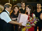 Subhash Ghai felicitating Anmol Malik