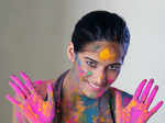 Poonam plays with colours