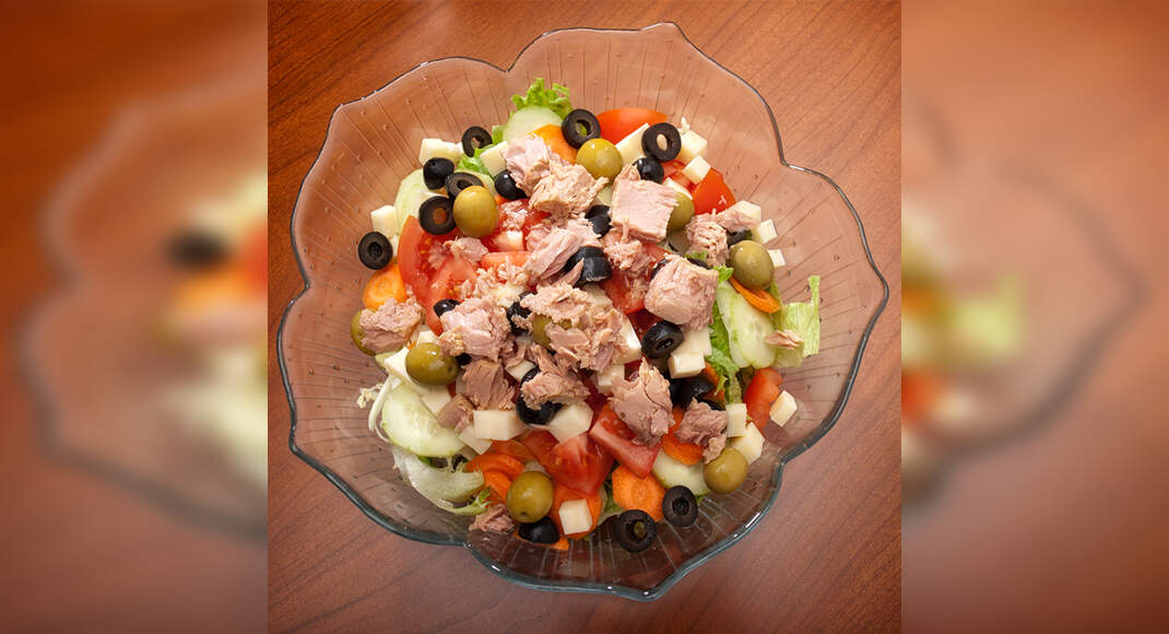 Turkey and Bacon Salad Recipe: How to Make Turkey and Bacon Salad Recipe | Homemade Turkey and Bacon
