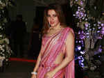 Kehkashan Patel attends the wedding reception