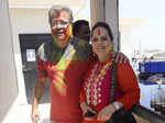 Ameesha Patel's parents Amit Patel and Asha Patel