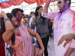 Neetu Chandra and Armaan Kohli shake a leg during Vikas Verma’s Holi party