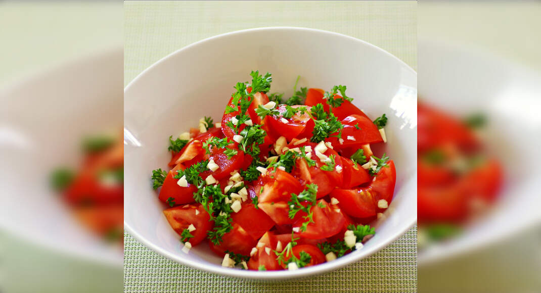 Tomato Salad Recipe: How to Make Tomato Salad Recipe | Homemade Tomato Salad Recipe - Times Food