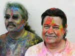 Hariharan and Anup Jalota during Vikas Verma’s Holi party