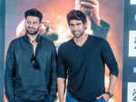 Prabhas and Rana during the trailer launch