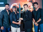 Prabhas and Rana with Karan Johar with SS Rajamouli