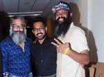 Asif Ali (C) and Jean Pal Lal (R) during the audio launch