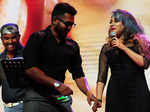 Asif Ali and Rimi Romy during the audio launch