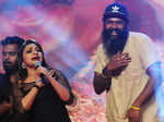 Rimi Tomy and Jean Paul Lal during the audio launch