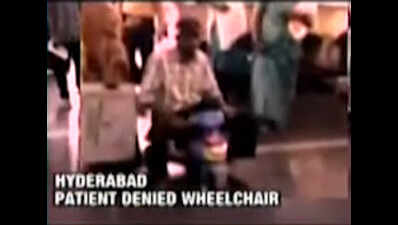 Hyderabad: Patient forced to use toy cycle after being denied wheelchair at govt hospital