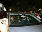 Goldie Behl and Kunal Kapoor arrive at the funeral
