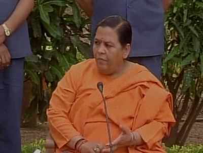 Use of red beacon okay if minister on official visit: Uma Bharti
